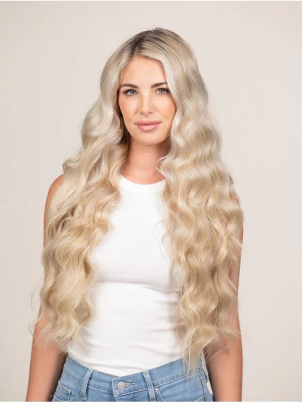 Halocouture Blonde Halo Hairpiece - 16" ORIGINAL HALO® EXTENSIONS ROOTED